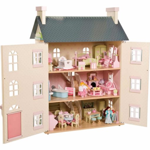 Le Toy Van Cherry Tree Hall Dolls House And Furniture