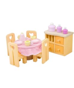 Le Toy Van Sugar Plum Dining Room Wooden Dolls House Furniture