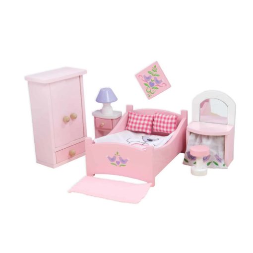 Le Toy Van Sugar Plum Bedroom Wooden Dolls House Furniture