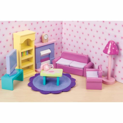 Le Toy Van Sugar Plum Sitting Room Wooden Dolls House Furniture