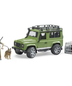 Bruder Land Rover Defender Station Wagon with Forester and Dog