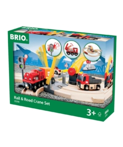 BRIO Set - Rail And Road Crane Set