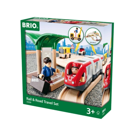 BRIO Set - Rail And Road Travel Set
